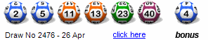 Draw: 2476 - 2,5,11,13,23,40, bonus 4