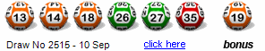 Draw: 2515 - 13,14,18,26,27,35, bonus 19
