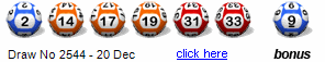 Draw: 2544 - 2,14,17,19,31,33, bonus 9