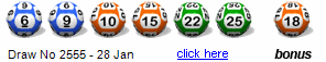 Draw: 2555 - 6,9,10,15,22,25, bonus 18
